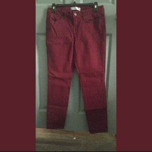 Burgundy Women's Jeans